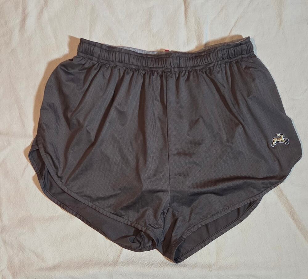 Tracksmith Men's Twilight Split Running Shorts | Size Medium | Charcoal Gray